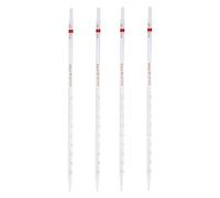 GANAZONO Pipette en Verre Graduée 5ml 4 Pièces Anneau pour Mesure et Transfert Fluide Expérimentations en Laboratoire