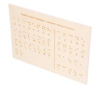 GANAZONO Planche Braille pour Aveugles Aide Pédagogique Compacte et Durable pour Apprentissage et Enseignement Du Braille