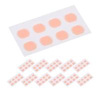 GANAZONO Plaquettes Nasales Souples Adhésives pour Lunettes, Coussinets Protège-nez Antidérapants en Silicone, Lot de 48 Pièces, Couleur Chair, Forme Ovale L9 X 6 X 1 Mm, Confort Prolongé