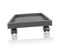 GANAZONO Plateau De Rempotage Carré pour Jardin Jardinière D'Extérieur Balcon Bac À Plantes pour Drainage Intérieur Marron Pot De Fleurs Mobile pour Patio Plaque De Base