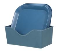 GANAZONO Plateau pour Chat avec Fond Antidérapant Plateau Carré pour Races Naines et Chats à Pattes Courtes Bol Ergonomique pour Alimentation Saine des Animaux
