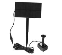 GANAZONO Pompe Solaire pour Fontaine Extérieure Jardin 1.5w Panneau Solaire Carré Débit Régulier Multi-Modes Étanche Haute Performance sans Fil