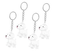 GANAZONO Porte-clés Collecteur Poils Chien Transparent en Plastique, Boîte de Rangement Commémorative Petite Taille, Souvenir Capillaire pour Propriétaires D’Animaux, Accessoires