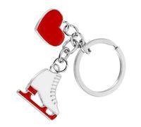 GANAZONO Porte-clés Patins à Glace en Alliage de Zinc Argenté, Pendentif Patin Miniature, Accessoire Mignon pour Clés et Paquet, Présent Sport Hivernal, Décoration Sportive, pour Fans