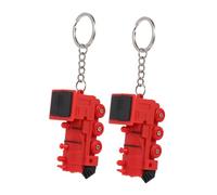GANAZONO Porte-clés Train LED Lumineux avec Lot de Décoration Originale pour et Clés Accessoires Innovants et Colorés Rouge