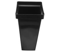 GANAZONO Porte-parapluies pour L'entrée Seau De Rangement Moyen en Plastique Noir, Support Stable Antidérapant Et Bac Collecteur d'eau, Organisateur Multifonction pour Bureau Et Maison