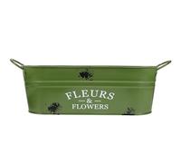 GANAZONO Pot de Fleurs Vintage métal galvanisé Ferme Vase Vintage Jardiniere terrasse Pots pour Plantes Pot de Fleur en métal Pot de Fleurs séchées Ancien Seau galvanisé Le Fer