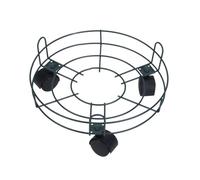 GANAZONO Pots De Fleurs en Métal Bacs À Plantes Support À roulettes Plateaux Supports Mobiles pour Pots De Fleurs Chariot À Plantes D’Extérieur