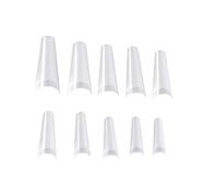 GANAZONO Présentoirs à Ongles Transparents 500 Pièces Palettes de Capsules pour Manucure Plaques D’Entraînement Nail Art Accessoires pour Présentation et Pratique des Faux Ongles