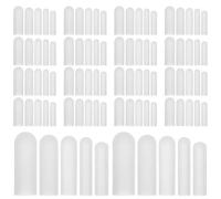 GANAZONO Protections de Fermeture Éclair en Silicone 50 Pièces Anti-Rayures pour Lave-Linge et Sèche-Linge Housses Résistantes à Haute Température Cache de Sécurité pour Linge Délicat