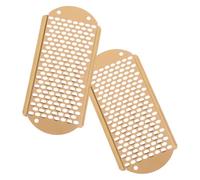 GANAZONO Râpe à peau pour les pieds et grattoir à pieds 2pcs en acier inoxydable, enlèvement des callosités, facile à manipuler, pour soins des pieds à la maison et en voyage