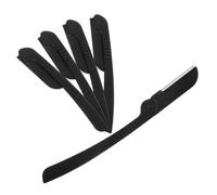 GANAZONO Rasoir Sourcils Acier Inoxydable Avec Protection Filetée Outil De Dermaplaning Réutilisable Pour Femme Et Homme Poignée Mate Confortable Design Compact Voyage