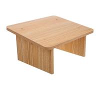 GANAZONO Repose-pieds en Bois Massif Petit Format, Tabouret Incliné pour Bureau, Marchepied Robuste en Chêne Naturel, Support Ergonomique pour Soulager Jambes et Pieds, Usage Quotidien