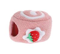 GANAZONO Roll Hamster Hideout Coton pour Hiver Accessoires pour Petits Animaux Lit Peluche pour Hamsters Et Cobayes