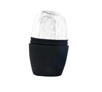 GANAZONO Rouleau de Glace Visage en Silicone Noir, Masseur Oculaire Réutilisable pour Massage Profond, pour Apaiser les Rougeurs du Soleil et Soins du Visage