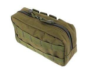 GANAZONO Sacoche Suspendue Molle Sacoche Médicale en Tissu Oxford Vert, Fermeture Éclair, Résistante à L'usure, pour Randonnée et Promenade du Chien, Sportifs