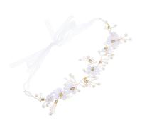 GANAZONO Serre-tête de Mariée Tressé Doré Fait Main Accessoire Mariage Léger et Ajustable pour Femmes pour Photos de Noces et Occasions Spéciales