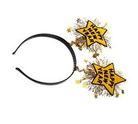 GANAZONO Serre-tête Étoile Happy Year pour Femmes Bandeau Paillettes Confortable et Accessoire Fête Nouvel An et Anniversaire Décoration Photo Festive