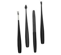 GANAZONO Set Outils de Manucure Acier Inoxydable avec Coupe-cuticules Repousse Cuticules Grattoir de Peau Morte Ongles Kit Professionnel pour Soin Précis des Ongles à Domicile et Salon