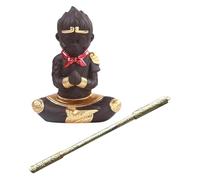 GANAZONO Statue du Roi Singe en Grès Violet Figurine Décorative pour Aquarium et Jardin Zen Ornement Asiatique Résistant pour Bassin Méditatif Décoration sous-Marine et Bureau