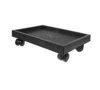 GANAZONO Support De Jardinière Rectangulaire Verre Renforcé Étanche avec roulettes Plateau Mobile pour Cache-Pot Intérieur Et Extérieur Base Robuste pour Plantes Facile à Déplacer