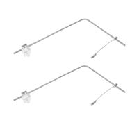 GANAZONO Support pour Éclairage D'aquarium en Alliage D'aluminium, Réglable en Hauteur, pour Aquarium de 25 X 40 Cm, Paire de Supports Légers et Robustes, Accessoires pour Aquarium d'eau