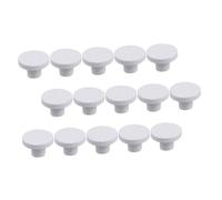 GANAZONO Support pour Fragments de Coraux en Céramique Blanc 2,1 Cm Lot de 15 Pièces pour Aquarium Récifal et Reproduction des Coraux, Base Stable pour Boutures, Accessoire Aquarium