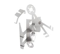 GANAZONO Support Rôtissoire Poulet INOX Portable Forme de Rack Barbecue Multifonction pour Poulet Grillé et Extérieur Facile à Nettoyer et Encombrant