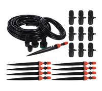 GANAZONO Système Irrigation Automatique avec Connecteurs Kit de Jardinage pour Arrosage de Plantes Plein Air de Tuyau avec à Pulvérisation pour Pelouse et