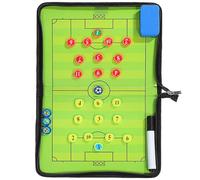 GANAZONO Tableau de Football Magnétique Pliable 42X28 CM en PU PVC Fermeture Éclair Tableau Blanc Effaçable à Sec pour Entraînement et Stratégie de Match