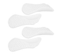 GANAZONO Talonnette Silicone Transparente Demi-pointure Soutien Voûte Plantaire, Semelles Intérieures Antidérapantes et Coussin de Massage Granulaire, Lot de 2 Paires pour Chaussures