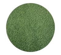 GANAZONO Tapis en Faux Gazon Décoratif Rond 60 Cm De Diamètre pour Terrasse Et Intérieur Gazon Synthétique en Matière Plastique Légère Tapis De Artificiel Multi-usages pour Salon Bar Bureau