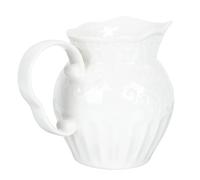 GANAZONO Tasse à Café en Céramique Blanche de 400ml Motif Feuille Élégante, Design Européen Simple, Maison Bureau