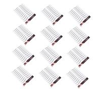 GANAZONO Tatouages Temporaires pour Sourcils 12 Feuilles Papier Noir Autocollants Waterproof Adaptés Sourcils Clairsemés sans Blessure pour Débutants
