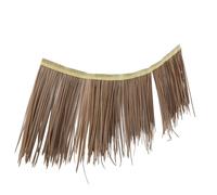 GANAZONO Toiture Chaume Artificielle Résistante Au Feu Panneau Simulé Gris pour Jardin DIY Décoration Extérieure Thermorégulatrice