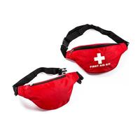 GANAZONO Trousse de Secours Compacte Étanche Rouge Ceinture Réglable en Nylon Solide pour Activités de Plein Air Navigation Kayak Paddle Voile Randonnée Camping Urgence