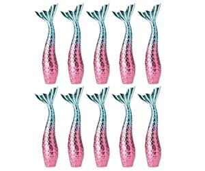 GANAZONO Tube de Gloss à Lèvres Vide Rechargeable 3 G Lot de 10 Flacons en Plastique Léger et Solide pour Maquillage DIY Kit Paillettes Sept Couleurs Sirène