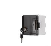 GANCEI Boîte électrique résistante aux intempéries pour l'extérieur, avec serrure, plaque murale de type 86 pour chargement de véhicule électrique, boîtier électrique résistant aux intempéries (noir