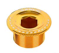GANCEI Boulon de fixation de bras de manivelle en alliage d'aluminium pour pédalier de vélo de route, couvercle à vis BB usiné CNC de précision compatible avec plateau creux PROWHEEL Rouge (or)