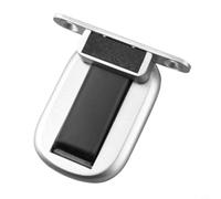 GANCEI Butée de porte magnétique, double aimant en alliage de zinc | Butée de porte magnétique, montage au sol dissimulé, base ultra fine de 4 mm, aimants de terre rare ou fixation à vis