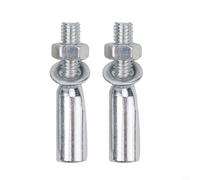 GANCEI Cales de pédalier en acier argenté 85 mm 90 mm pour pédalier de vélo avec écrous et rondelles pour pédalier de vélo (9,0 mm)