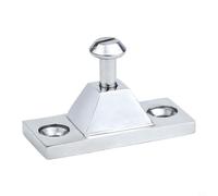 GANCEI Charnière de pont de bateau en acier inoxydable 316, base de montagne pyramide pour support de baldaquin Bimini, matériel marin argenté pour yacht kayak