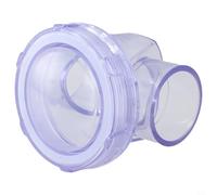 GANCEI Clapet anti-retour en PVC 50 mm pour système de drainage, installation horizontale ou verticale, raccord de tuyau industriel transparent (A)