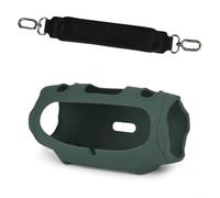 GANCEI Coque antichoc en silicone pour haut-parleur JBL Xtreme 4, housse de protection antichoc avec ajustement personnalisé et bandoulière, noir (vert)