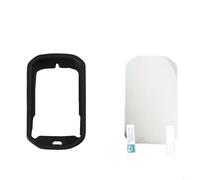 GANCEI Coque silicone souple + film d'écran HD pour Bryton Rider 320 420, coque de protection anti-chute pour vélo GPS ordinateur Noir