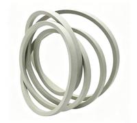 GANCEI Courroie de tondeuse à gazon standard 5104982YP Pièce de rechange pour tracteur tondeuse à gazon compatible avec les modèles 5901567 5901568 5901569 Matériau haute résistance Couleur blanche