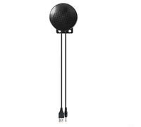GANCEI Enceinte USB compacte active avec entrée auxiliaire de 35 mm pour ordinateur portable - Module vocal - Utilisation de pilote à gamme complète - Expérience audio pure (USB-5 V)