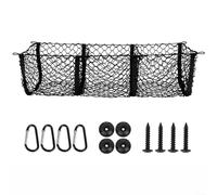 GANCEI Filet de rangement pour coffre de voiture avec 4 poches pour Tesla Cybertruck 2024+, accessoires de camping-car pour van, caravane, organiseur de voiture Essentials 110 x 30 cm (3 poches)