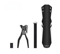 GANCEI Garde-boue arrière pour VTT, 450 x 110 mm, aspect fibre de carbone PP5, plastique pour garde-boue, installation rapide, réglable, pour toutes les conditions météorologiques (type tige de selle)