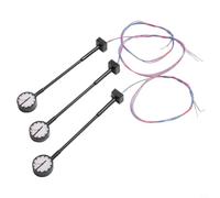 GANCEI HO Lot de 3 lampes d'horloge à plateforme à l'échelle 1:87, lumière LED jaune chaud avec résistances pour configuration de train, modèle ferroviaire